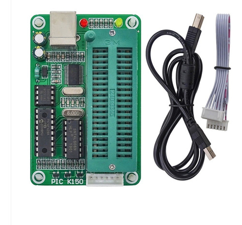 Gravador Pic K150 C Soquete Zif 40 + Cabo Usb + Cabo Icsp
