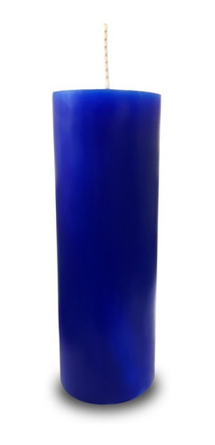 Vela Votiva 7 Sete Dias Colorida Azul Escuro