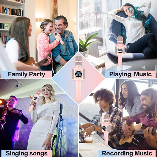 Yll Micrófono De Karaoke Para Automóvil, Micrófono Bluetooth