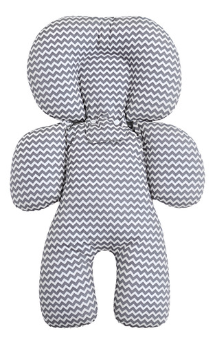 Almofada Para Bebê Conforto - Universal + Zig Zag Cinza