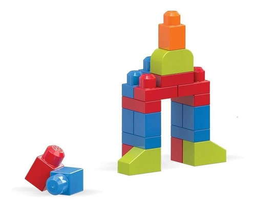 Imagen 4 de 4 de Mega Bloks Bolsa Mediana Construcción, 40 Bloques