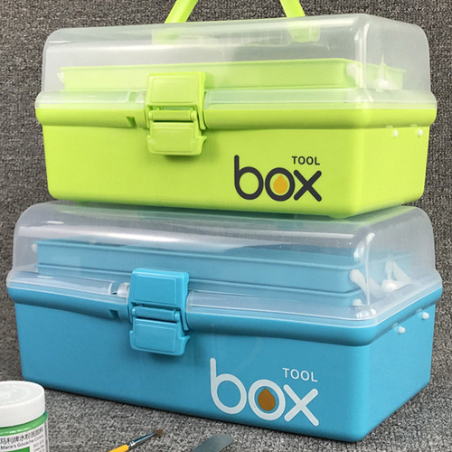 Caja De Herramientas De Pintura Portátil De 3 Capas De Almac