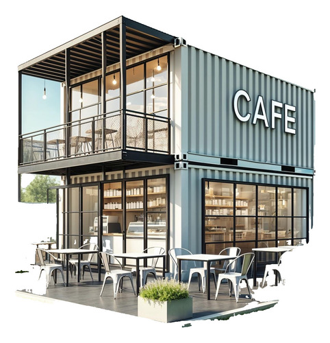 Café Container Restaurante Bar Modular Container Containers
