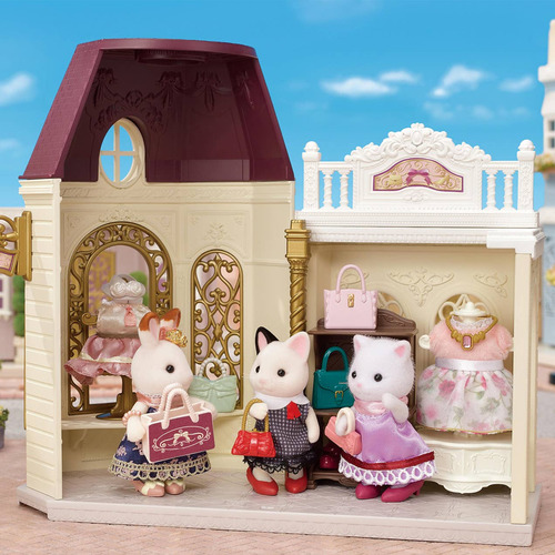 Sylvanian Families Calico Critters - Set Gata Tuxedo Fashion