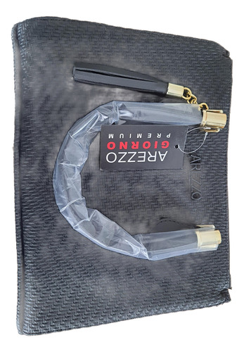 Bolsa Ombro Media Arezzo - Couro Preto Genérica