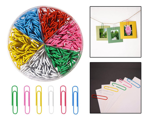600 Clips De Papel Clips De Carpeta, Archivos De Oficina De