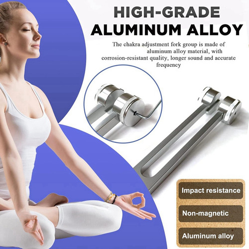 Diapasón Neurológico, Plata 128hz+256hz, Aleación De Alumini