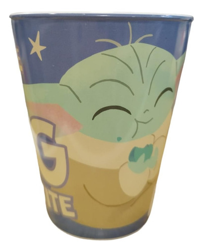 Taza Vaso Plástica 360ml Baby Yoda Star Wars