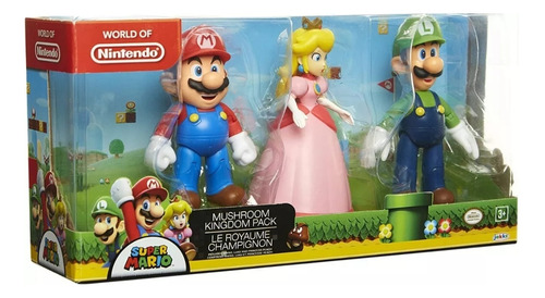 Super Mario Mario Set Exclusivo Peach  Mario Y Luigi Juguete