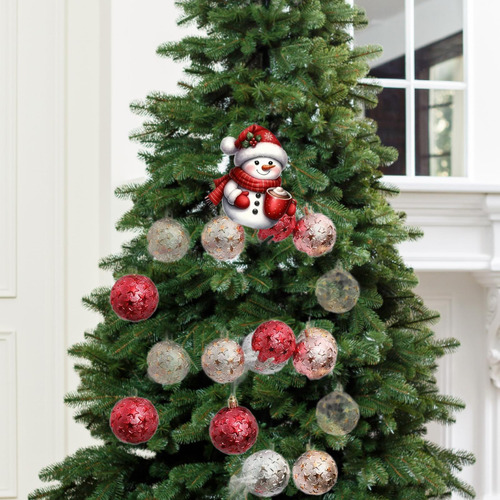 2 Colgante De Muñeco De Nieve Para Árbol De Navidad,