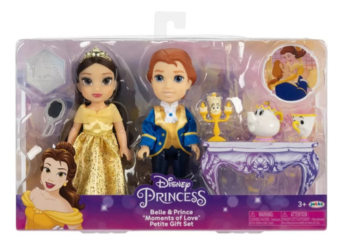 Disney Princesas Bella Y Principe Muñeca Petite Set Jakks