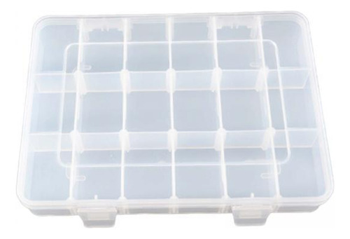 4 Caja Organizadora De Joyas Transparente Con Compartimentos
