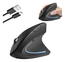 Comprar Mouse Ergonômico Sem Fio Preto Silencioso Recarregável 2.4g Cor Wl-7043-tpye-c [modelo De Carregamento De Modo Duplo Bluetooth] Preto