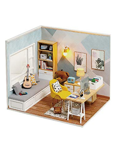 Dollhouse Kit De Casa Habitación Creativa Bricolaje Mi...