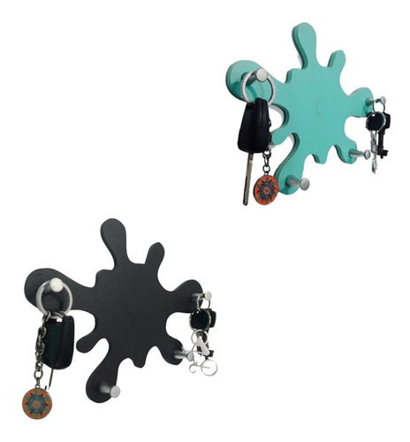 Imagen 3 de 7 de Porta Llaves Minimalistas De Pared Modernos Diseños Llavero
