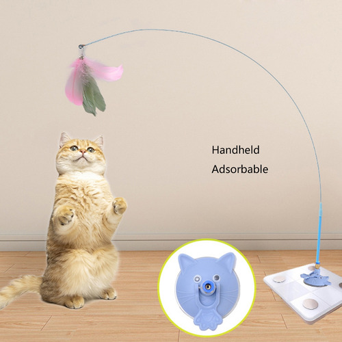 (bl) Juguete Con Ventosa Para Gatos Que Hacen Ejercicio En I