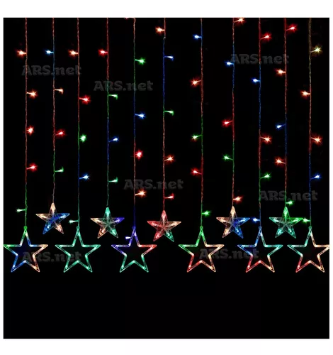 Pisca Pisca Estrela Iluminação Natal 138 Led 8 Funções 110v - Escorrega o  Preço