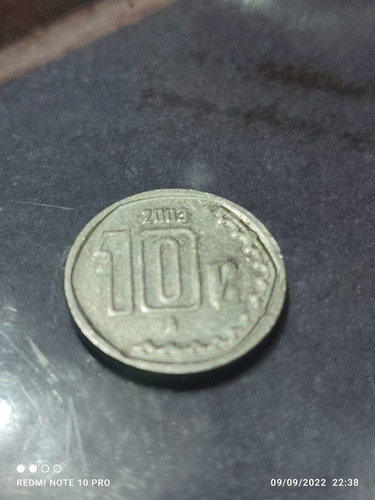 Moneda De Diez Centavos 2003