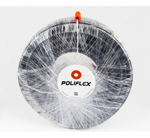 Poliflex Automotriz Ranurado Negro 3/4 Rollo 50 Mts