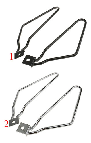 Za 2x Soporte De Bolso De Cuero Accesorio De Alforjas Para