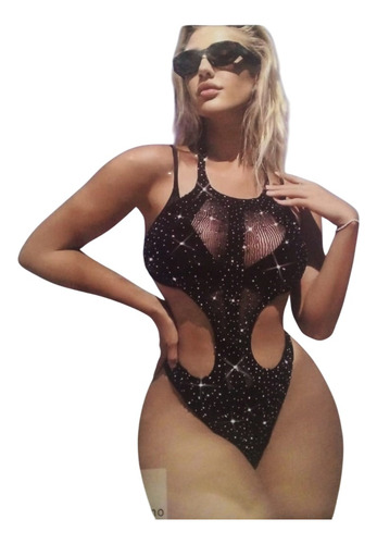 Body Mujer Negro Elastizado T Unico 9604 Victoria Cossy Negro Unico