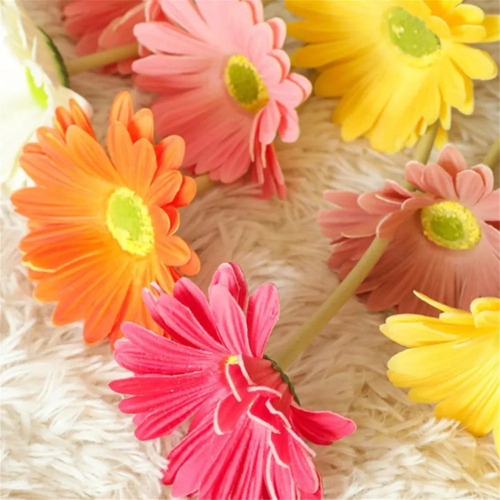 N Flores Artificiales De Margaritas De Gerbera, Margaritas
