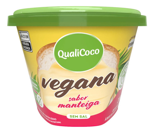 Manteiga de Coco sem Sal Sabor Manteiga Qualicoco Pote 200g
