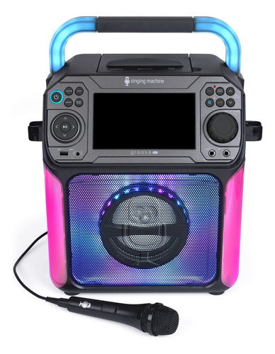 Máquina De Cantar Portátil Con Sistema De Karaoke Negra Stvg