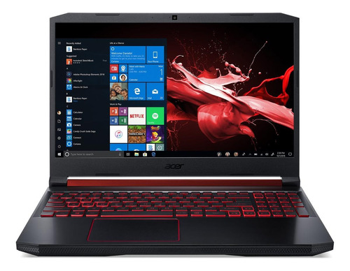Notebook gamer  Acer Aspire Nitro 5 AN515-43 preta 15.6", AMD Ryzen 5 3550H  8GB de RAM 1TB HDD 128GB SSD, NVIDIA GeForce GTX 1650 1920x1080px Windows 10 Home