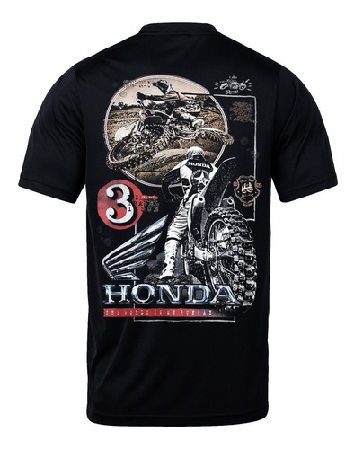 Remera De Algodon Yorkstone Enduro Motocross Honda Xs Al Xxl