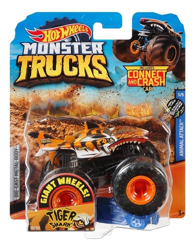 Hot Wheels Monster Trucks Vehículo 1:64 Modelo Variable Varios