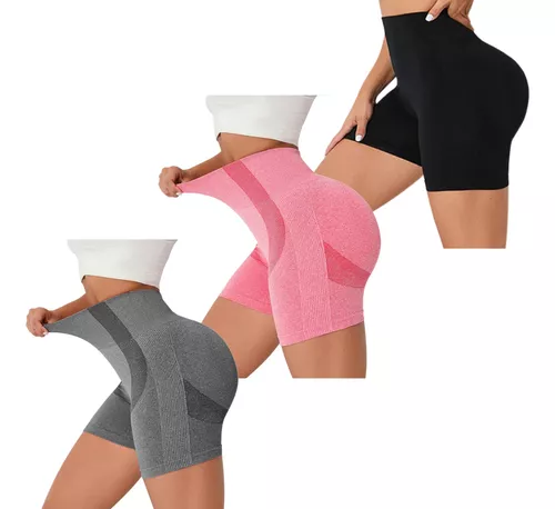 Shorts Feminino Fitness Levanta Bumbum Cintura Alta