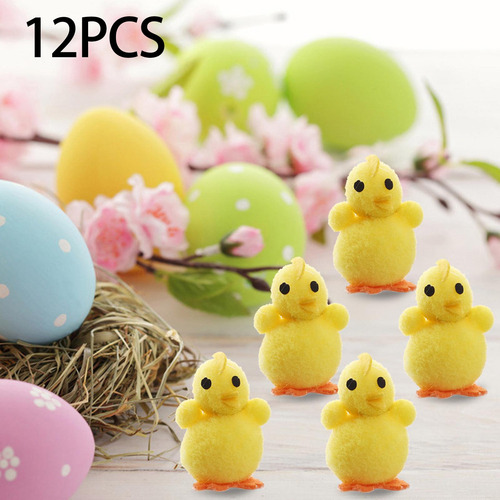 24 Piezas Mini De Pascua Decoración 5cmx3.5cm Decoración