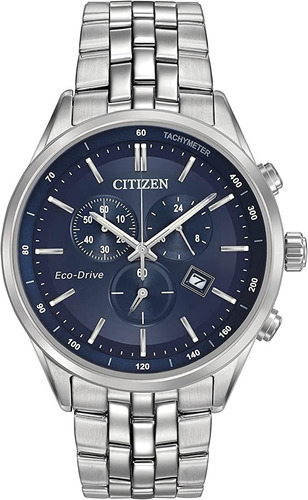 Citizen Mens Eco Drive Chronograph Stainless Steel Wat