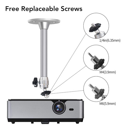Drsn Mini Soporte De Proyector De Techo - Para Proyectore...