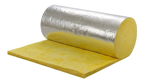 Aislante Termico Rollo Lana De Vidrio Isover Con Aluminio