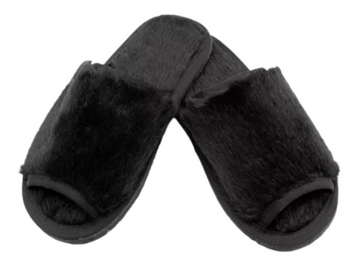 Pantufa Aberta Feminina Pelúcia Chinelo Premium Conforto