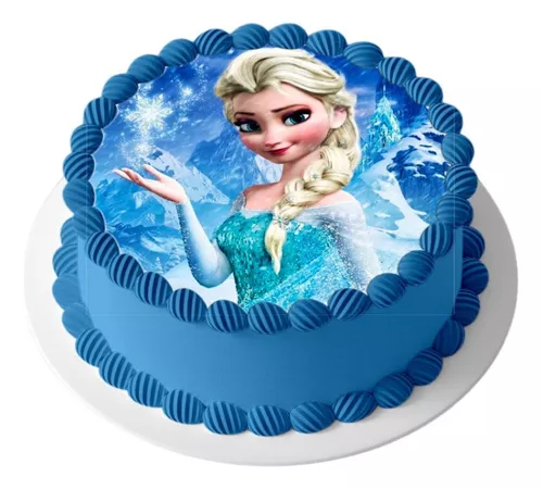 FROZEN PRINCESA ELSA PAPEL PREMIUM (3D) 20 CM - PAPEL ARROZ ESPECIAL