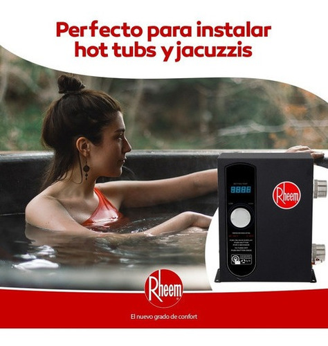 Imagen 3 de 10 de Calentador De Hot Tubs, Jacuzzis Y Spa Rheem Et3 5,5 Kw Usa