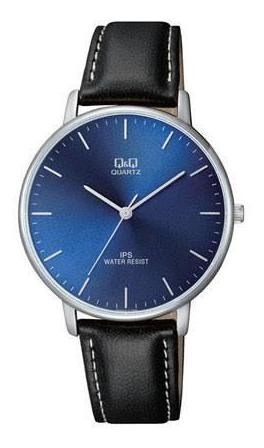 Reloj Q&q Modelo Qz00j312y Carátula Azul