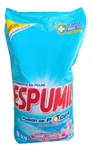 Detergente Espumil Polvo Explosión De Frescura 9 Kg