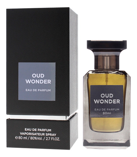 Fragrance World Oud Wonder Eau De Parfum Para Mí, 80 Ml