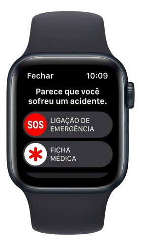 Apple Watch SE GPS - Caja de aluminio color medianoche 40 mm - Correa deportiva medianoche - Patrón