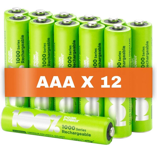 Baterias Pilas Aaa Peakpower 800mah Recargables