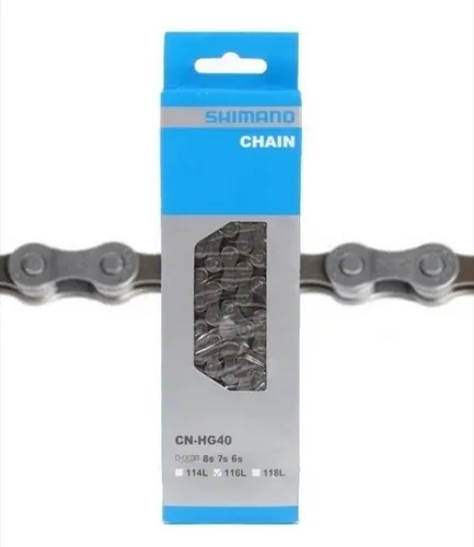 Cadena Shimano Cn-hg40 6-7-8 Vel Bicicleta En Bolsa