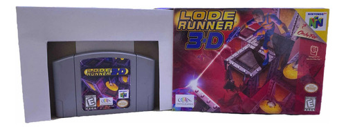 Fita Lode Runner 3-d Original Nintendo 64 Caixa Repro