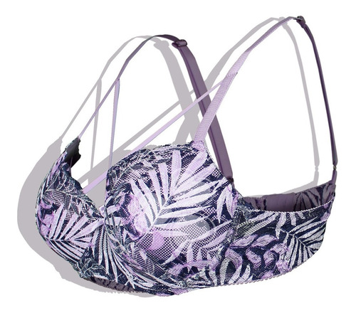 Bra Copa Preformada Y Varilla Tiras En Escote Brasjade 5272