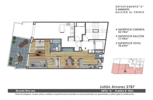 Imagen 17 de 20 de Departamento En Venta Barrio Norte Monoambiente Divisible