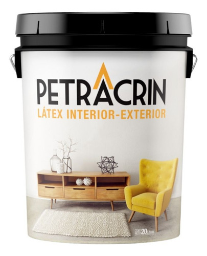 Pintura Latex 20 Lts Interior Exterior Cubritivo Blanco Mate