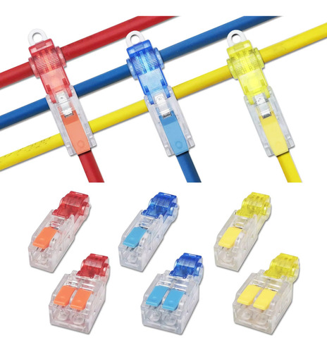 Kit 10x Conector Emenda Derivação Tipo T Fio Até 1,5mm 32a Cor Vermelho